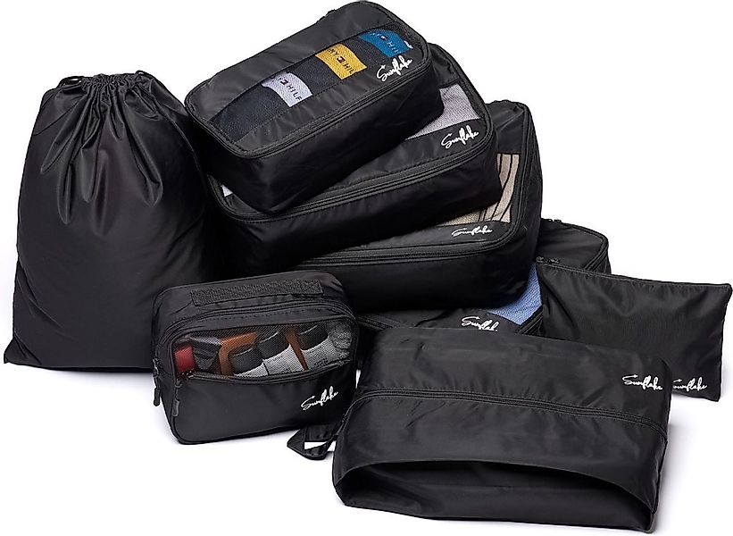 Sunflake Kofferorganizer Packwürfel - 8 Stück - Passend für Koffer & Rucksa günstig online kaufen