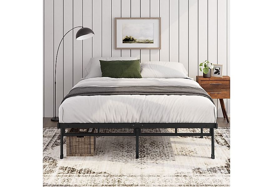 ZINUS Bettgestell Mateo, modernes Bett mit Lattenrost, Gästebett (schwarz, günstig online kaufen