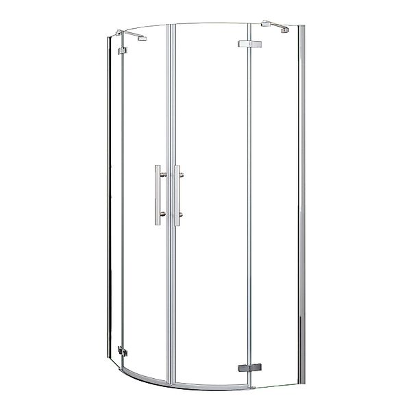 AICA 80x80x195cm Runddusche Duschkabine Viertelkreis Duschabtrennung 6mm NA günstig online kaufen