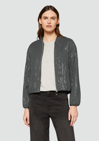 s.Oliver Funktionsjacke Indoor-Blazer Blouson mit Pailletten günstig online kaufen