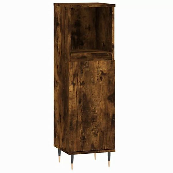 vidaXL Midischrank Badschrank Räuchereiche 30x30x100 cm Holzwerkstoff (1-St günstig online kaufen