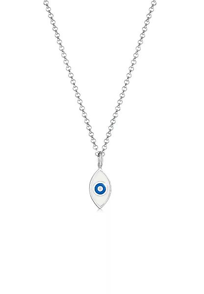 Elli Kette mit Anhänger "Erbskette Evil Eye Symbol Emaille 925er Silber" günstig online kaufen