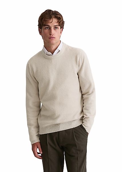 Marc OPolo Rundhalspullover "aus strukturiertem Wolle-Mix" günstig online kaufen