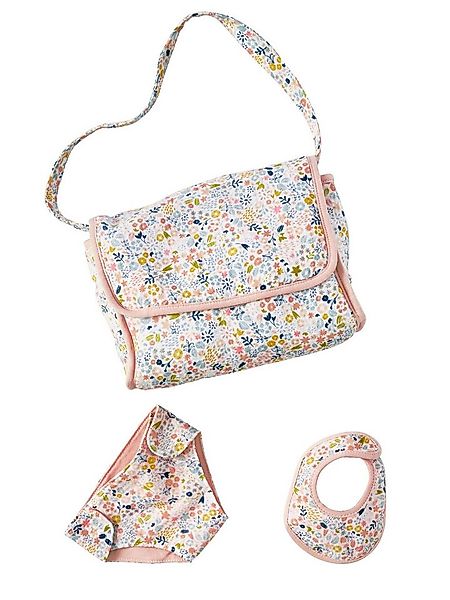 vertbaudet Puppen Accessoires-Set Puppen-Wickeltasche mit Windel und Lätzch günstig online kaufen