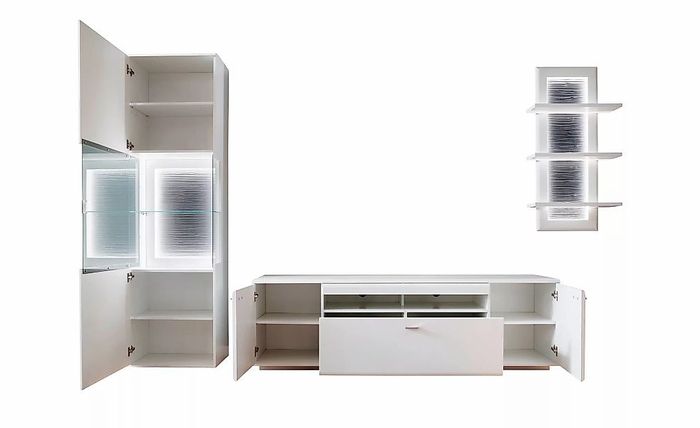 uno Wohnwand  Ramon ¦ weiß ¦ Maße (cm): B: 315 H: 208 T: 51.0 Kommoden & Si günstig online kaufen