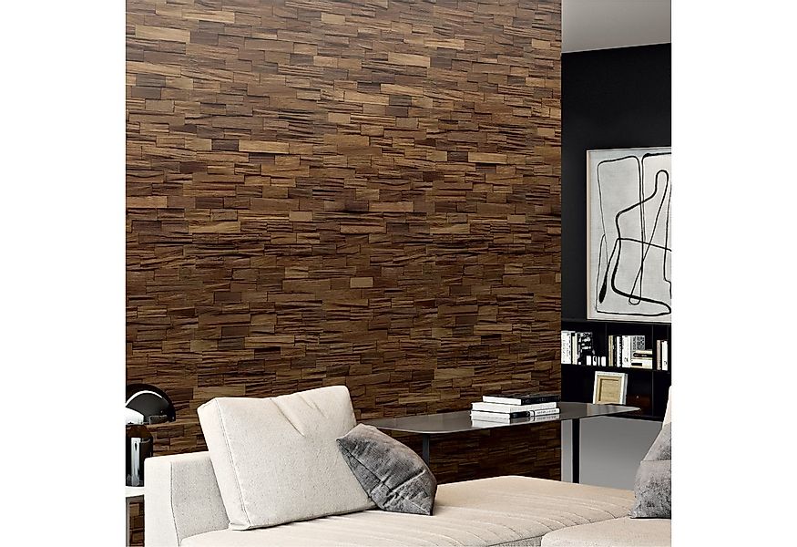 INDO 3D Wandpaneel Axewood FSC Bangkirai, BxL: 20,00x50,00 cm, 0,10 qm, (Pa günstig online kaufen