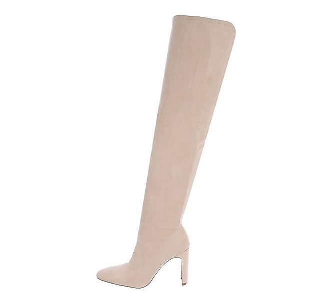 Ital-Design Damen Abendschuhe Party & Clubwear Overkneestiefel Blockabsatz günstig online kaufen