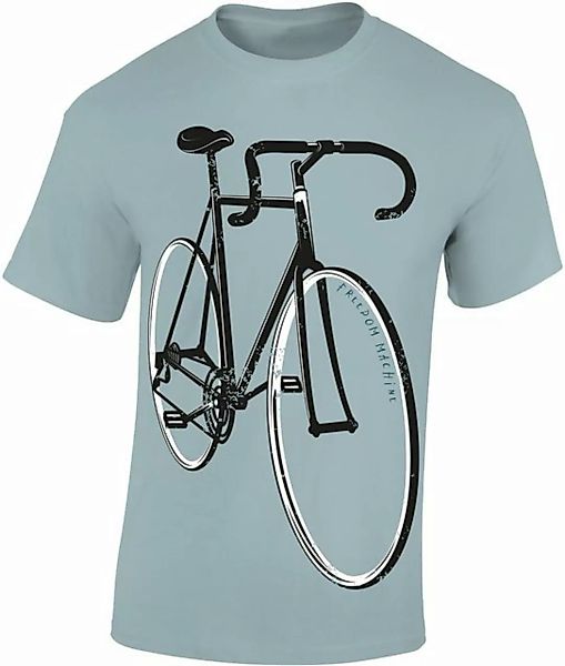 Baddery Print-Shirt Fahrrad T-Shirt : Freedom Machine - Sport Tshirts Herre günstig online kaufen