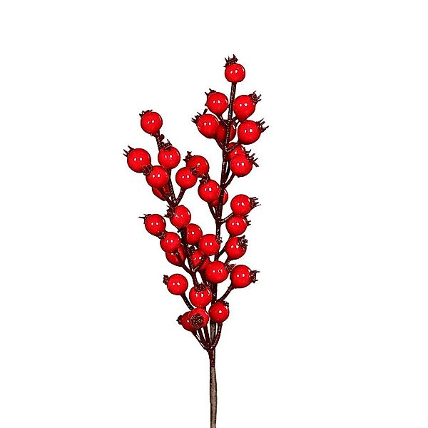 Kunstblume Dekozweig - Hagebutte - rot, günstig online kaufen