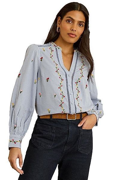 Love & Roses Langarmbluse Love & Roses Bluse mit Stickerei, Kurzgröße (1-tl günstig online kaufen