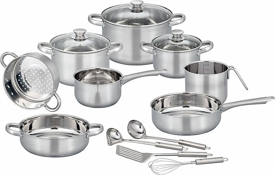 GSW Topf-Set "Toronto" Set, 15 Stk. tlg. Edelstahl günstig online kaufen