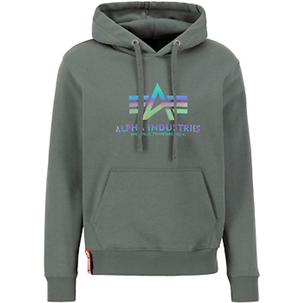 Alpha Industries  Sweatshirt Basic Hoodie Rainbow Refl. Print - vintage gre günstig online kaufen
