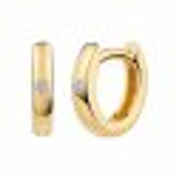 Klappcreolen 925 Silber vergoldet Zirkonia günstig online kaufen