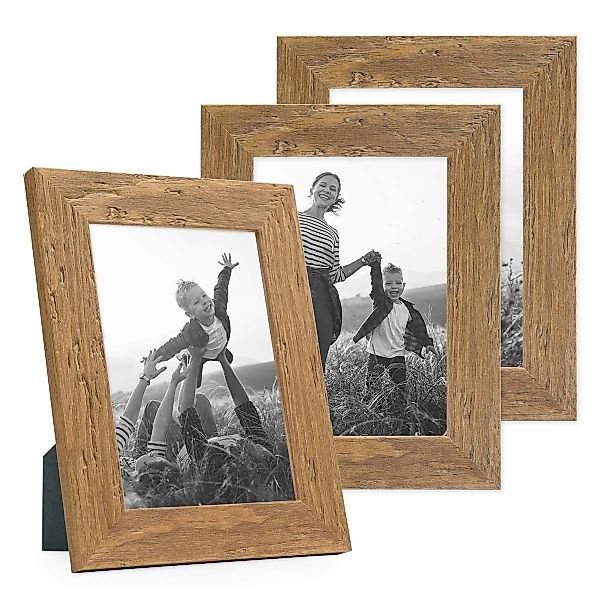 PHOTOLINI Bilderrahmen 3er Set Strandhaus Rustikal günstig online kaufen