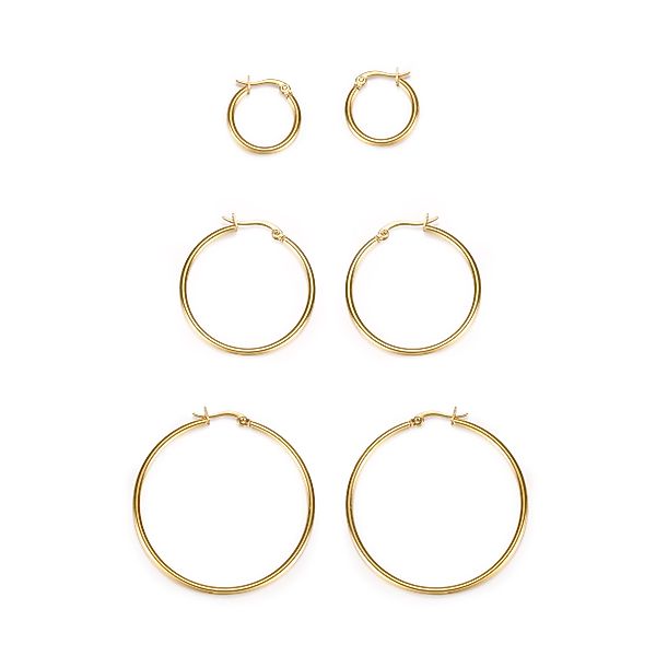 RAIKOU Creolen-Set GOLDEN TRIO 3 Paar günstig online kaufen