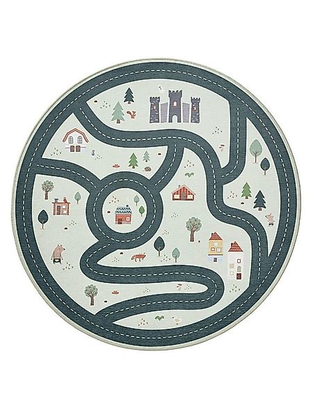 benuta Kinderteppich Linus, rund, Höhe: 5 mm, Kinderteppich, Teppich Kinder günstig online kaufen