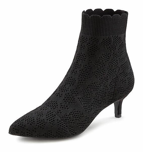 LASCANA Ankleboots "Sock Boot,", High Heel Stiefelette, Stiefel, kleiner Ab günstig online kaufen