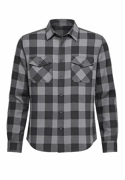 Brandit Langarmhemd "Brandit Herren Checked Shirt", 1 Stk. günstig online kaufen