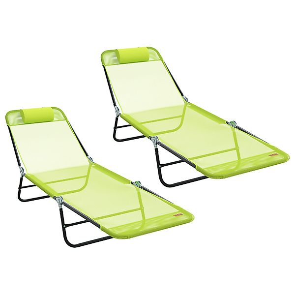 vidaXL Gartenliege Klappbare Sonnenliegen 2 Stück günstig online kaufen