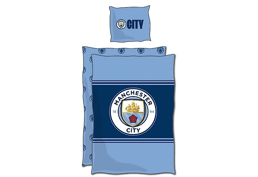 Manchester City Bettwäsche Baumwolle Bettwäsche Bettbezug 140x200 cm & Kiss günstig online kaufen