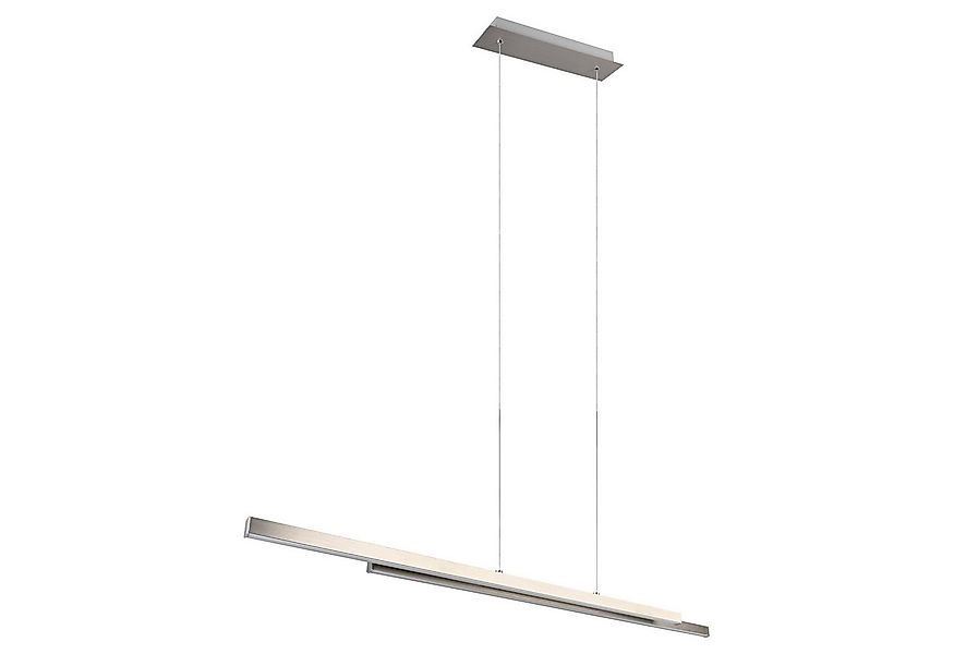 Reality Leuchten LED Pendelleuchte ODIO, 2-flammig, Nickelfarben, Metall, H günstig online kaufen