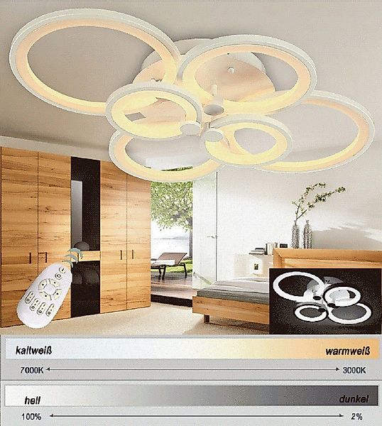 Euroton LED Deckenleuchte LED Deckenleuchte Fernbedienung günstig online kaufen