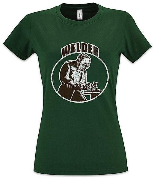 Urban Backwoods Print-Shirt Welder VI Damen T-Shirt Welding Schweißer Schwe günstig online kaufen