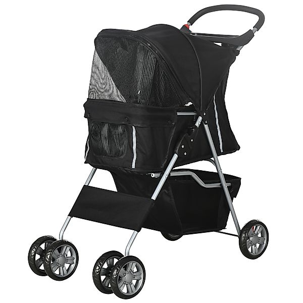 PawHut Hundewagen, klappbar Hundebuggy für kleine Hunde und Miniaturhunde, günstig online kaufen