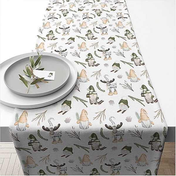 Ambiente® Tischläufer Forest gnomes (1-tlg, 1-teilig), günstig online kaufen
