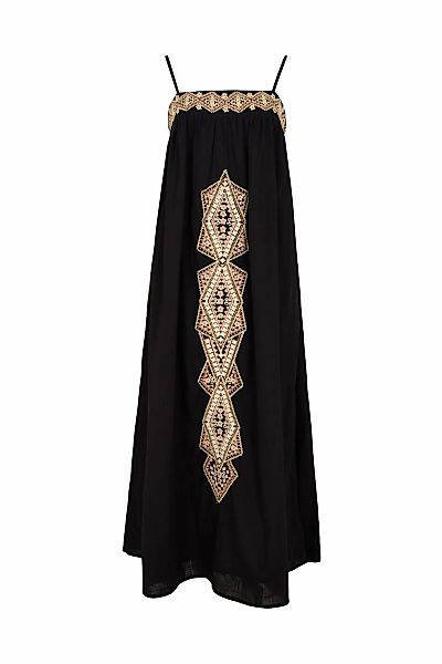 RAFFYA Midikleid "Sapphire Spaghetti Strap Embroidered Maxi Dress Damen" günstig online kaufen