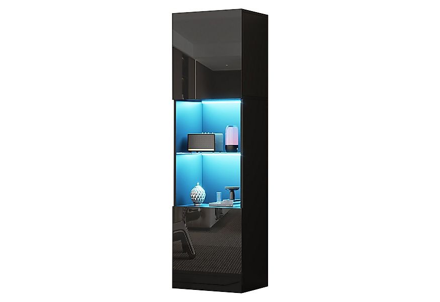 REDOM Vitrine Moderne Wohnzimmer Vitrinenschrank mit Türen (Highboard, Aufb günstig online kaufen