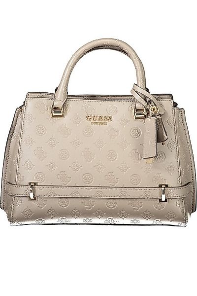 GUESS JEANS Umhängetasche, Elegante Damenhandtasche Beige mit Multifächern günstig online kaufen