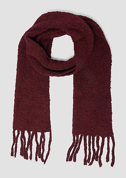 s.Oliver Schal Tuch, Schal in Bouclé-Optik mit Fransen günstig online kaufen