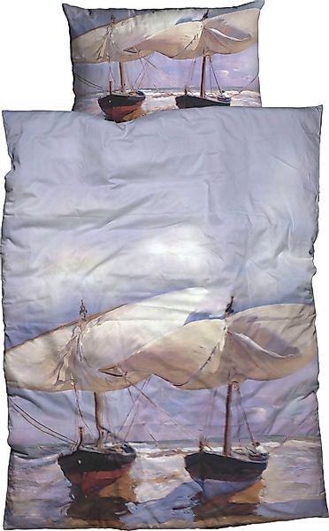 Goebel Bettwäsche "Sorolla Beach Boats" 2 Stk. tlg. Design eines des bedeut günstig online kaufen