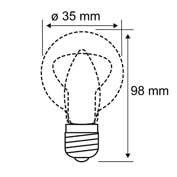 LED-Kerzenlampe E14 2,6W 2.500K gold gedreht günstig online kaufen