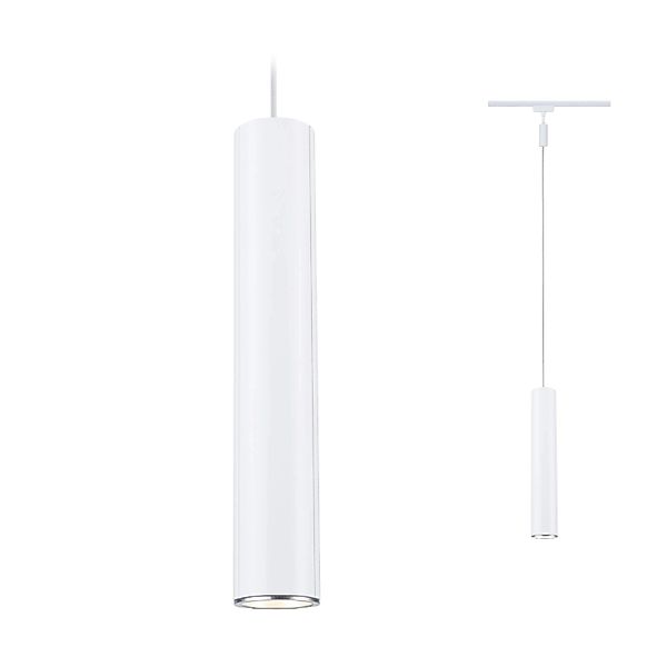 Paulmann Pendelleuchte Catalejo URail Signalweiß 158,5 cm x 6,5 cm günstig online kaufen
