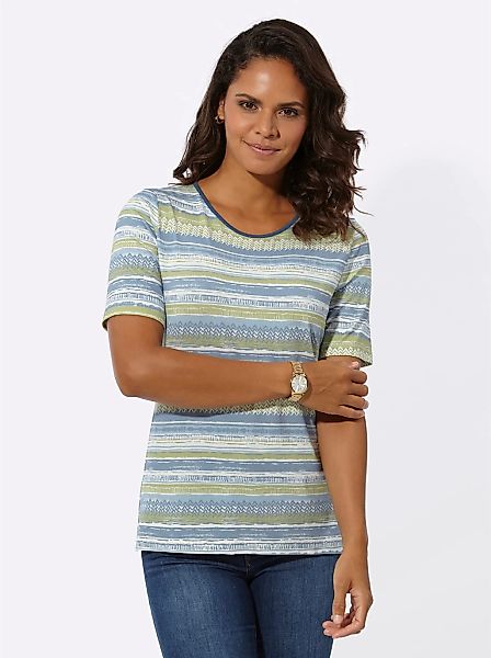 Casual Looks Kurzarmshirt "Rundhals-Shirt" 1 Stk. tlg. günstig online kaufen