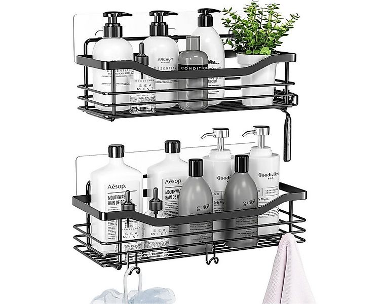 SURFOU Duschregal Duschablage Set ohne Bohren, Edelstahl Regal für Bad und günstig online kaufen