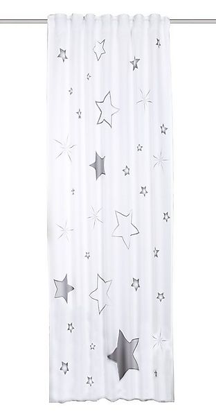 Clever-Kauf-24 Gardine Schlaufenschal »Stars« mit Sternenmotiv, 120x245 cm, günstig online kaufen