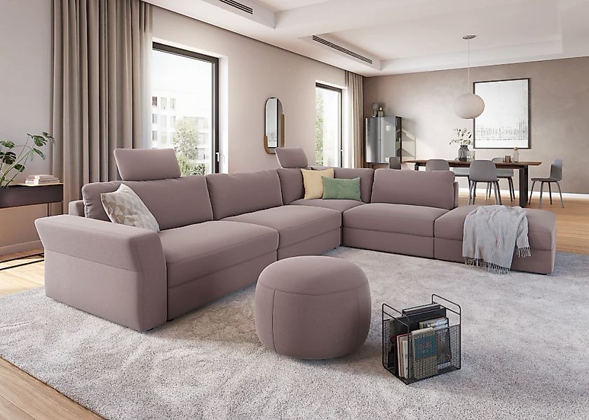 sit&more Ecksofa "Cadabra L-Form" Breite 356 cm, mit Sitztiefenverstellung günstig online kaufen