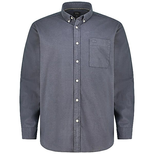 camel active Freizeithemd aus Baumwolle Farbe dunkelblau Größe: 4XL günstig online kaufen