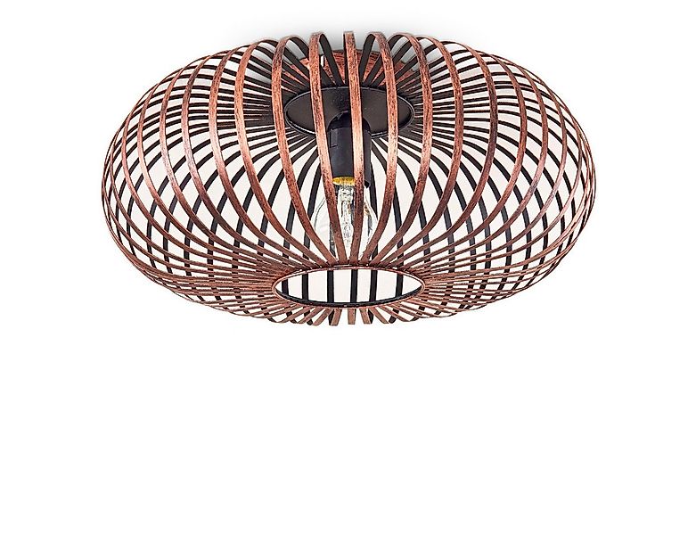 hofstein Deckenleuchte »Aidone« Deckenlampe aus Metall in Kupfer, ohne Leuc günstig online kaufen