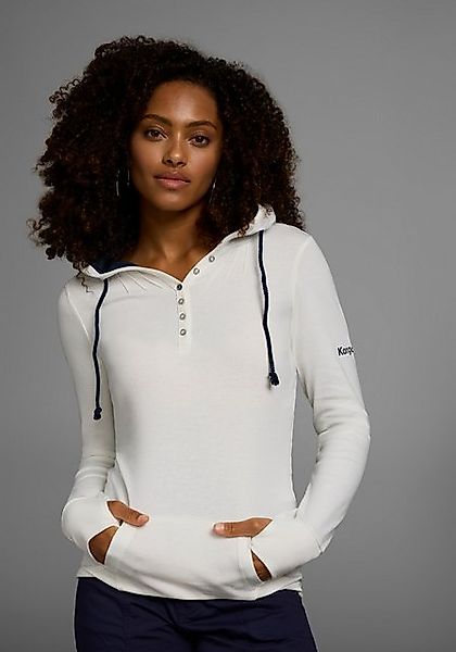 KangaROOS Kapuzenshirt Langarm mit Daumenlöchern, figurbetonter Schnitt, au günstig online kaufen