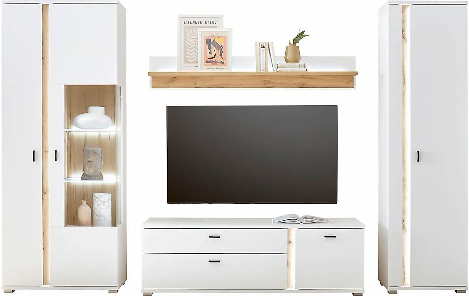 Home affaire Wohnwand "LONG ISLAND" Set, 4 Stk. tlg. günstig online kaufen