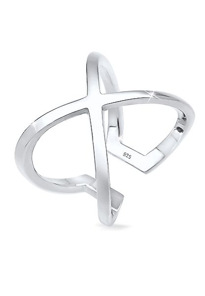 Elli Fingerring Kreuz verstellbar 925 Sterling günstig online kaufen