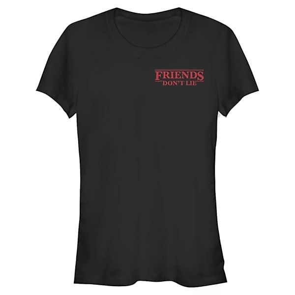 Netflix - Stranger Things - Quote Friends Pocket - Frauen T-Shirt günstig online kaufen