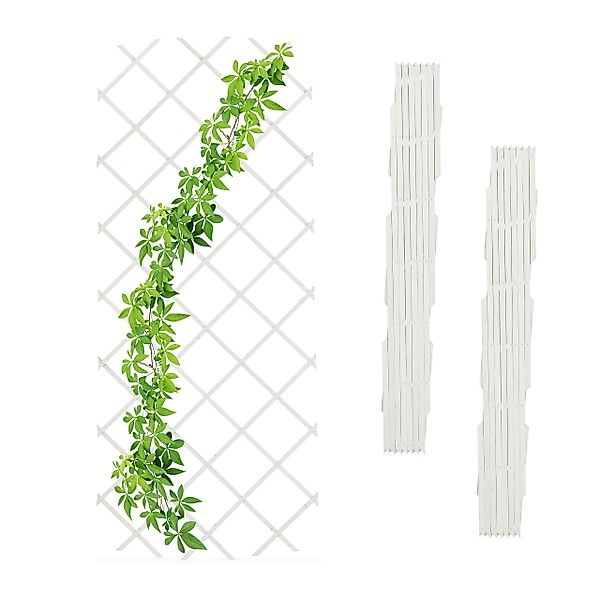 relaxdays Rankgitter Ausziehbares Rankgitter im 3er günstig online kaufen