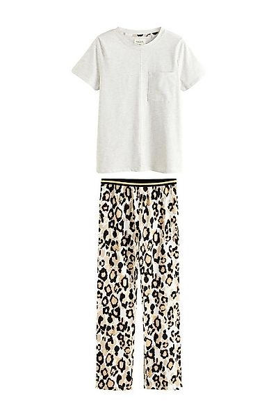 Next Pyjama Kurzarm-Schlafanzug aus 100 % Baumwolle (2 tlg) günstig online kaufen