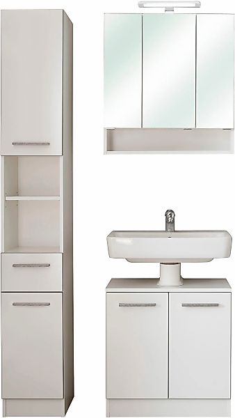 Saphir Badmöbel-Set "Quickset 953 3-teilig, Waschbeckenunterschrank und LED günstig online kaufen