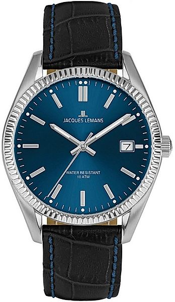 Jacques Lemans Quarzuhr Derby 50-4R, Armbanduhr, Damenuhr, analog, Datum, L günstig online kaufen